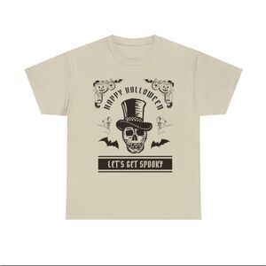 "Happy Halloween: Let's Get Spooky with Our Dapper Skeleton Tee! 🎩🎃 Perfect fo